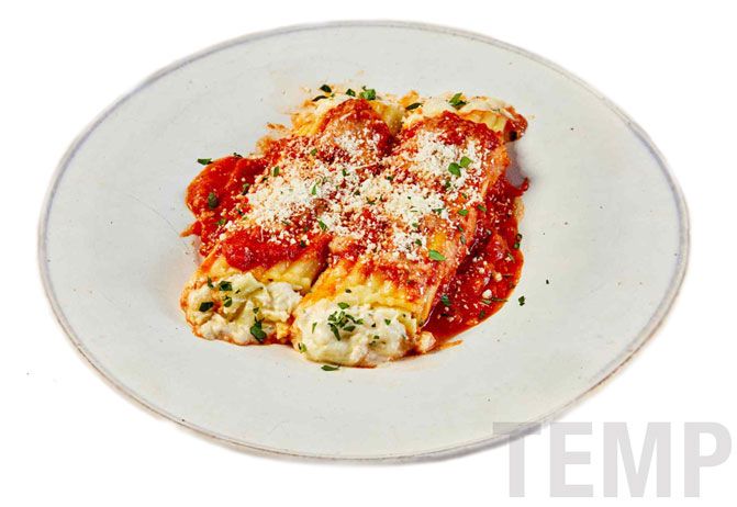 Signature Stuffed Cheese Manicotti
