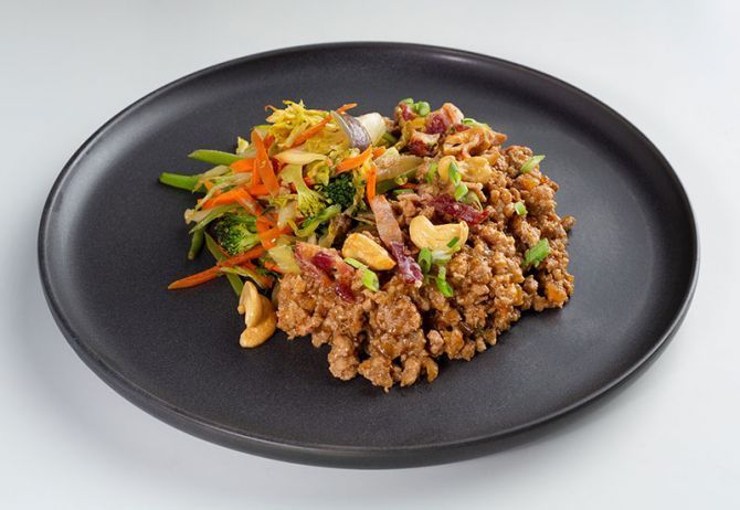 Asian Turkey Eggroll in A Bowl