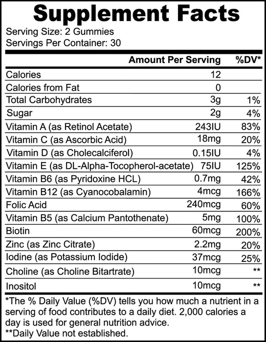 Multivitamin Bear Gummies ( 30 Servings - Strawberry )