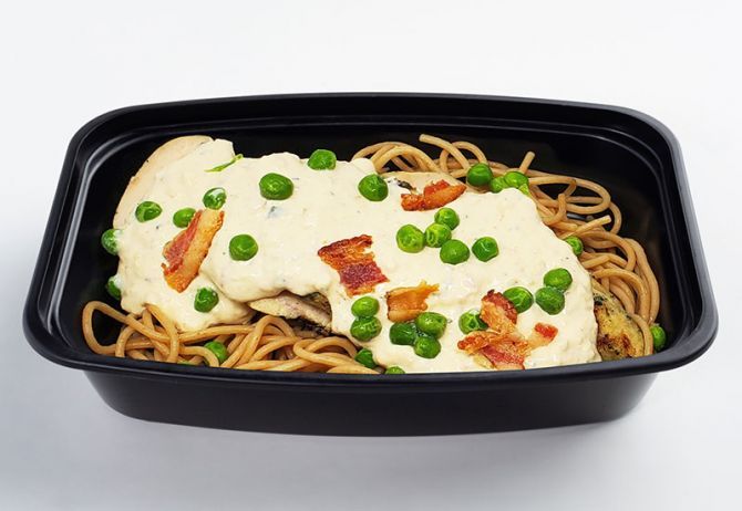 Flame Grilled Chicken Breast Carbonara