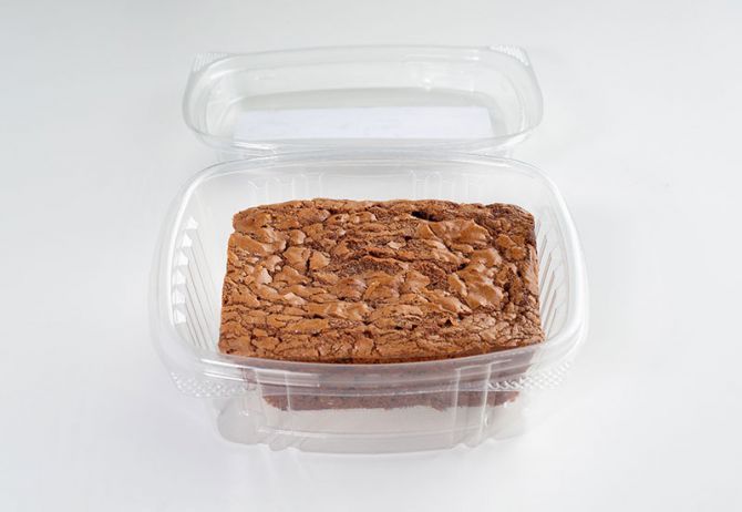 Brownie de chocolate lleno de proteínas