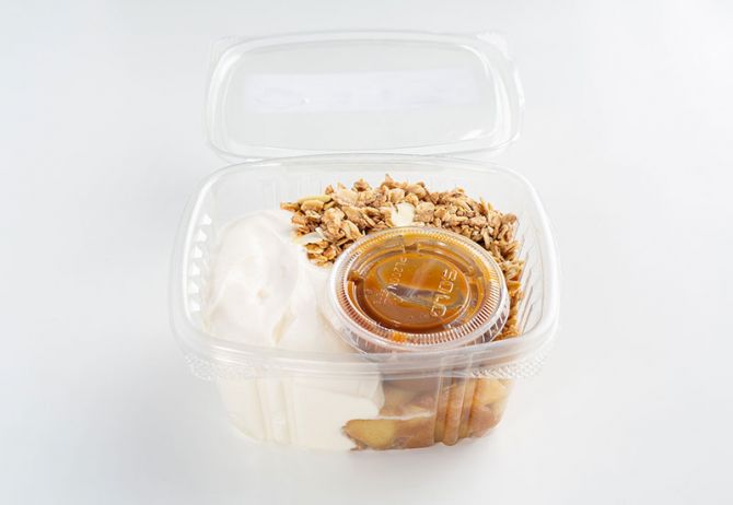 Spiced Caramel Apple Yogurt Parfait